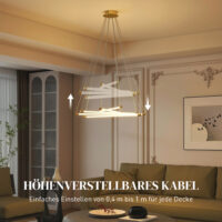 LED Deckenleuchte anpassbar für Wohnzimmer Küche 50W gold weiss