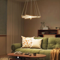 LED Deckenleuchte anpassbar für Wohnzimmer Küche 50W gold weiss
