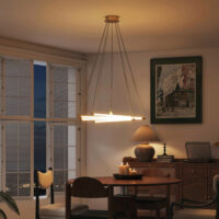 LED Deckenleuchte anpassbar für Wohnzimmer Küche 50W gold weiss