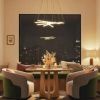LED Deckenleuchte anpassbar für Wohnzimmer Küche 50W gold weiss