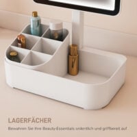 LED Kosmetikspiegel mit Beleuchtung drehbar wiederaufladbar