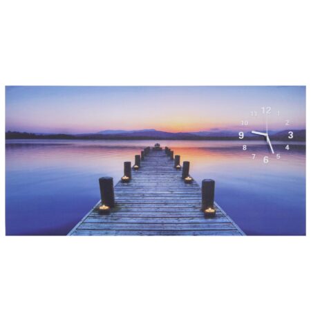 LED Leinwandbild mit Timer und flackerndem Licht 110x55 cm