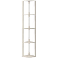 LED Standleuchte mit Regal dimmbar warmweiss Eiche