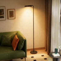 LED Stehlampe flexibel verstellbar mit Fernbedienung schwarz