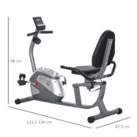 Liegeergometer Heimtrainer für Senioren mit LCD und Magnetwiderstand