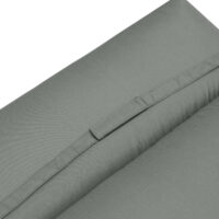 Dunkelgraues weiches Liegenpolster für Sonnenliegen, bietet optimalen Komfort und eine stilvolle Optik im Outdoor-Bereich.