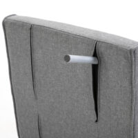 Liegesessel Relaxsessel mit Liegefunktion und Gästebett grau