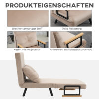 Liegesessel Relaxsessel skandinavisch mit Kissen schwarz natur