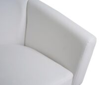 Lounge-Sessel Clubsessel Cocktailsessel Kunstleder weiss
