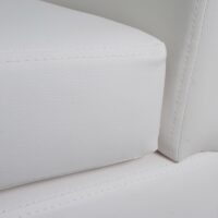 Lounge-Sessel Clubsessel Cocktailsessel Kunstleder weiss