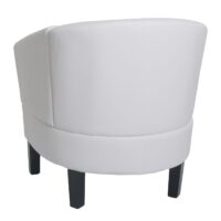 Lounge-Sessel Clubsessel Cocktailsessel Kunstleder weiss
