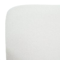 Lounge-Sessel Cocktailsessel Bouclé Stoff Metall creme-weiss