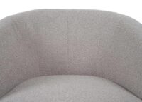 Lounge-Sessel Cocktailsessel drehbar Bouclé Stoff Metall creme-beige