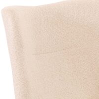 Lounge-Sessel Cocktailsessel drehbar Chenille Metall creme-beige