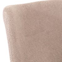 Lounge-Sessel Cocktailsessel drehbar Chenille Metall taupe