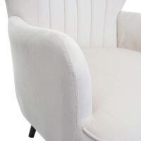 Lounge-Sessel Cocktailsessel Polstersessel Samt creme-beige