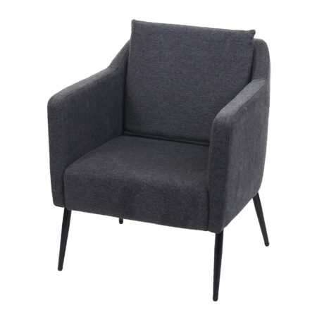 Lounge-Sessel Cocktailsessel Relaxsessel Stoff dunkelgrau
