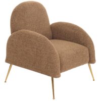 Lounge-Sessel Cocktailsessel Retro Nosagfederung Chenille coffee