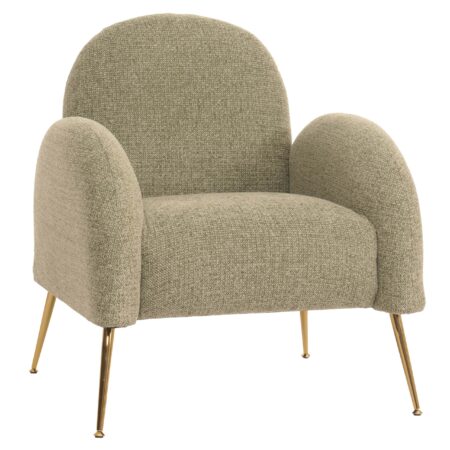 Lounge-Sessel Cocktailsessel Retro Nosagfederung Chenille hellgrün