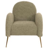 Lounge-Sessel Cocktailsessel Retro Nosagfederung Chenille hellgrün
