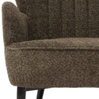 Lounge-Sessel Ohrensessel Retro Vintage Chenille Öko-Tex grün-braun