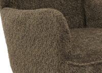 Lounge-Sessel Ohrensessel Retro Vintage Chenille Öko-Tex grün-braun