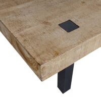 Lowboard TV-Rack Fernsehtisch TV-Tisch Industrial Massivholz 40x200x60cm natur