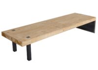 Lowboard TV-Rack Fernsehtisch TV-Tisch Industrial Massivholz 40x200x60cm natur