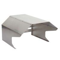 Edelstahl Garage für Mähroboter mit wetterfestem Dach