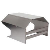 Edelstahl Garage für Mähroboter mit wetterfestem Dach