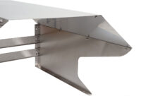 Edelstahl Garage für Mähroboter mit wetterfestem Dach