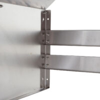 Edelstahl Garage für Mähroboter mit wetterfestem Dach