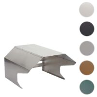 Edelstahl Garage für Mähroboter mit wetterfestem Dach