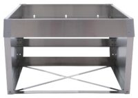 Mähroboter Garage Edelstahl mit Pflanzkasten und Dach 40x60x70 cm