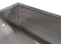 Mähroboter Garage aus Edelstahl mit Pflanzkasten 40x60x70 cm