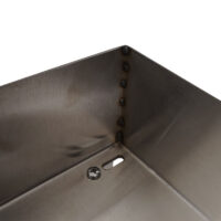 Mähroboter Garage aus Edelstahl mit Pflanzkasten 37x60x70 cm