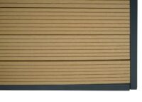 Große Mähroboter Garage mit Pflanzkasten Eiche Optik wetterfest