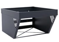 Mähroboter Garage Metall anthrazit mit Pflanzkasten 40x60x70 cm