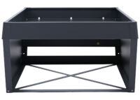 Mähroboter Garage Metall anthrazit mit Pflanzkasten 40x60x70 cm