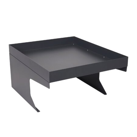 Mähroboter Garage Metall anthrazit mit Pflanzkasten 37x60x70 cm