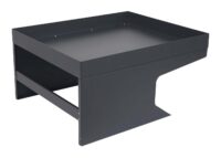 Mähroboter Garage Metall anthrazit mit Pflanzkasten 37x60x70 cm