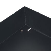 Mähroboter Garage Metall anthrazit mit Pflanzkasten 37x60x70 cm