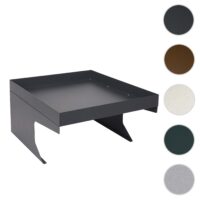 Mähroboter Garage Metall anthrazit mit Pflanzkasten 37x60x70 cm