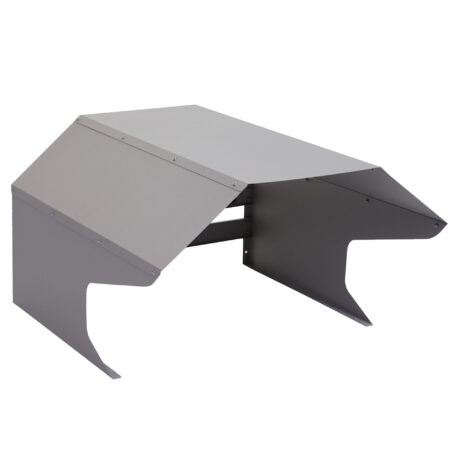 Mähroboter Garage aus Metall grau 40x59x69 cm wetterfest