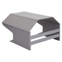 Mähroboter Garage aus Metall grau 40x59x69 cm wetterfest