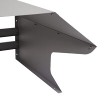 Mähroboter Garage aus Metall grau 40x59x69 cm wetterfest