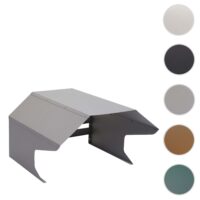 Mähroboter Garage aus Metall grau 40x59x69 cm wetterfest