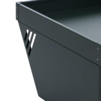 Mähroboter Garage Metall grün mit Pflanzkasten 40x60x70 cm