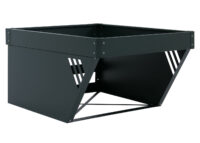 Mähroboter Garage Metall grün mit Pflanzkasten 40x60x70 cm