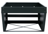 Mähroboter Garage Metall grün mit Pflanzkasten 40x60x70 cm